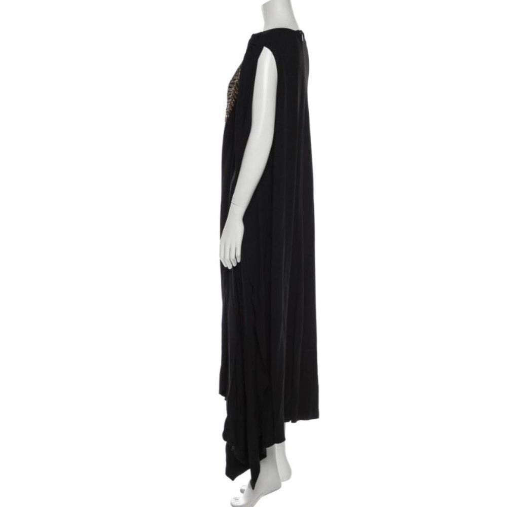 NWT. GUCCI  Equin-Leaf Aymmetric Evening Dress Sz S black - Picture 7 of 8